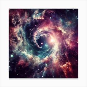 A mesmerizing and otherworldly galaxy filled with stars and nebulas.2 Canvas Print