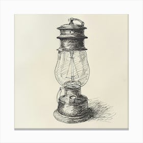 Old Fashioned Lamp 1 Canvas Print