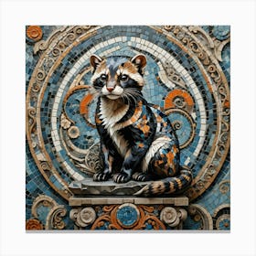 A Marbled Polecat Canvas Print