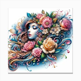 Flower Girl 6 Canvas Print