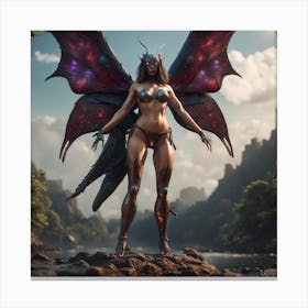 Sexy MothWoman Canvas Print
