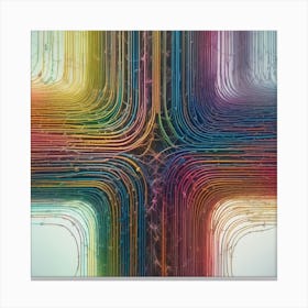 Abstract Abstract Cross Canvas Print