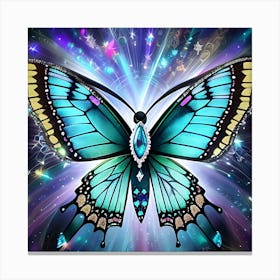 Blue Butterfly Canvas Print