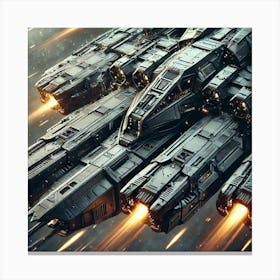 Stormhawk Gunships Durable Armor Canvas Print