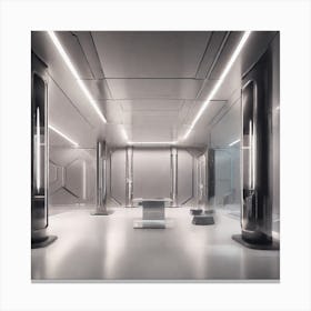 Create A Cinematic, Futuristic Appledesigned Mood With A Focus On Sleek Lines, Metallic Accents, And A Hint Of Mystery 6 Canvas Print