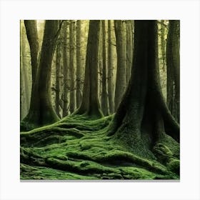 Mossy Forest Canvas Print