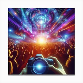 Concert With A Camera Canvas Print