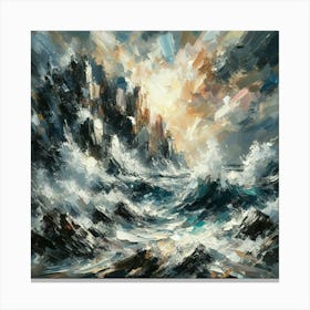 Stormy Sea 1 Canvas Print