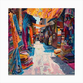 Street Market Canvas Print