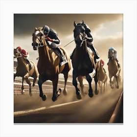 Horse Race 18 Canvas Print