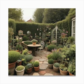 Default Vintage Describe In Detail What Your Garden Will Look 0 Canvas Print