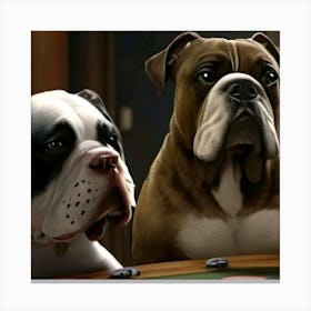 Poker Dogs 25 Canvas Print