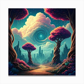 Otherworldly Landscape Canvas Print