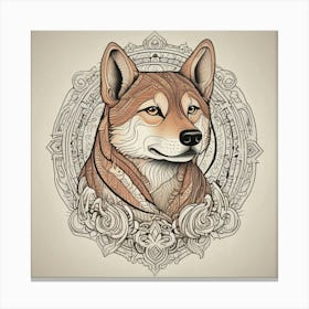 Shiba Inu 45 Canvas Print