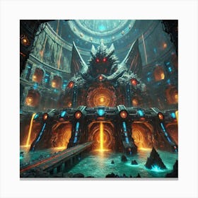 Kaiju Sanctum Canvas Print