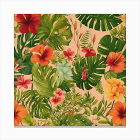 Tropical Flowers 3 Canvas Print
