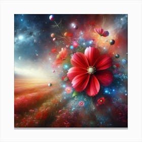 Flowers In The Sky Canvas Print