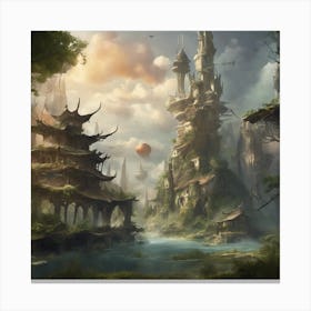 Fantasy Castle 21 Canvas Print