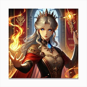 Queen Sorath Flame Of Authority Canvas Print