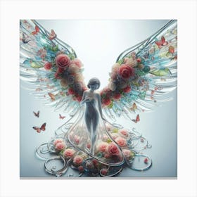 Angel With Wings 3 Canvas Print