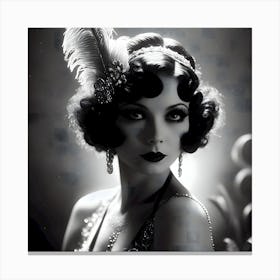 1920's Burlesque Dancer ~Reimagined 42 Canvas Print