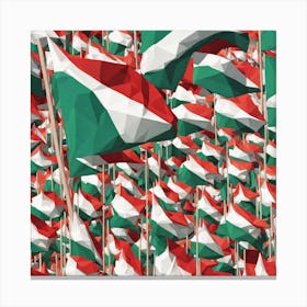 Hungarian Flag Canvas Print