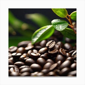 Coffee Beans 99 Canvas Print