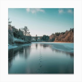 Winter Landscape - Winter Stock Videos & Royalty-Free Footage Canvas Print