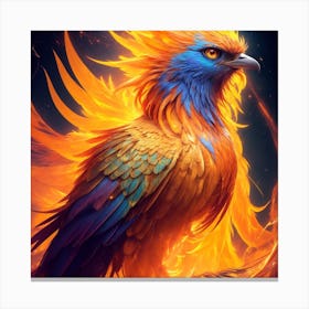 Phoenix Bird Canvas Print