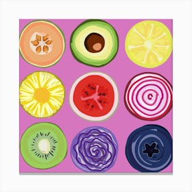 Fruits And Vegetables Canvas Print