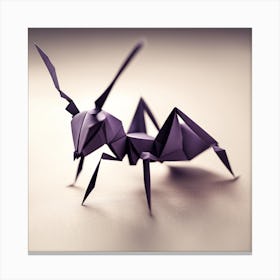 Origami Ant Canvas Print