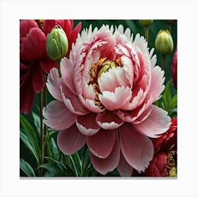 Peonies Canvas Print