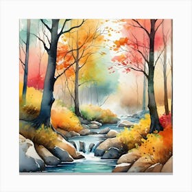 Autumn In The Woods Canvas Print