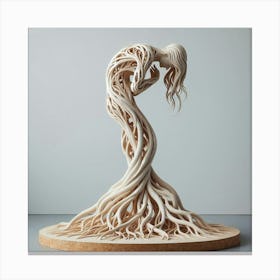 Wood Muse Sculpture Canvas Print