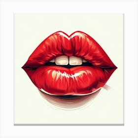 Red Lips 1 Canvas Print