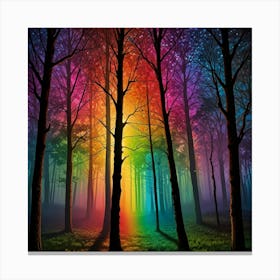 Leonardo Lightning Paralleled Prism Trees Art 1 Canvas Print