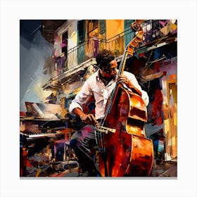 Jazz Musician 12 Canvas Print