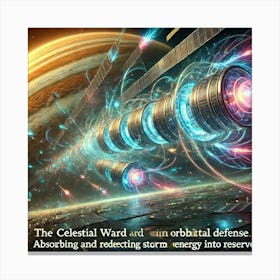 A Detailed Sci Fi Depiction Of The Celestial Ward Canvas Print