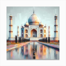 Taj Mahal in India - Painting Canvas Print