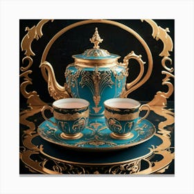 Tea Set 5 Canvas Print