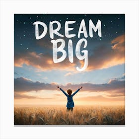 Dream Big Canvas Print