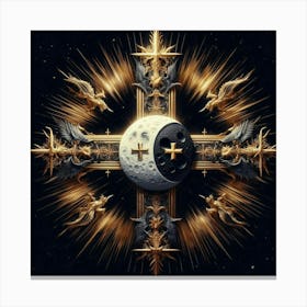 Cross Of The Moon Canvas Print