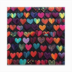 Heart Collage Canvas Print