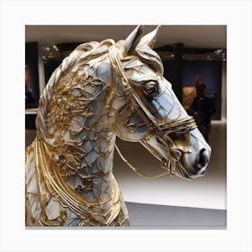 Gold Horse Canvas Print