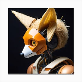 Robot Fox Canvas Print