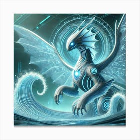 A High Tech, Sci Fi Depiction Of Tsunamara, The Ti Retry Canvas Print