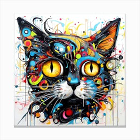 Cat Art Canvas Print