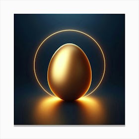 The Golden Egg of Prosperity: A Symbol of Wealth, Good Fortune, and New Beginnings Canvas Print