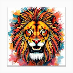 Lion Head 9 Canvas Print