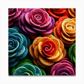 Colorful Roses 19 Canvas Print